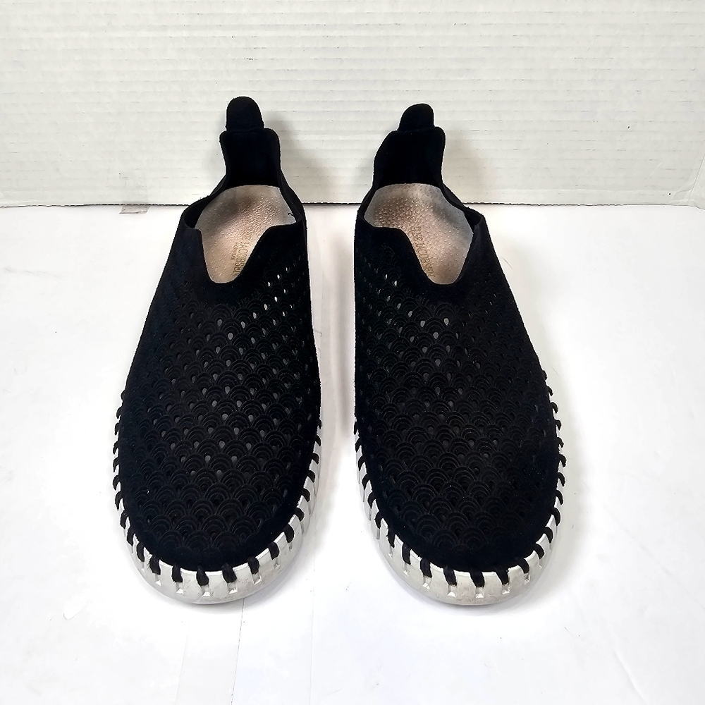 Ilse Jacobsen Black Slip-On Flats Shoes Womens Sz 39 (8.5 USA) - Picture 1 of 9